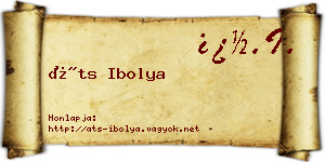 Áts Ibolya névjegykártya